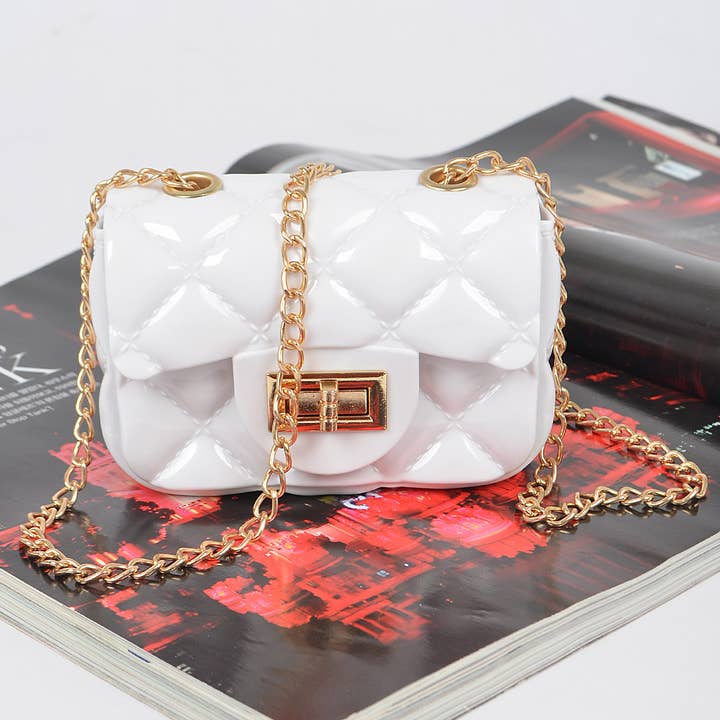 3AM BY H&D ACCESSORIES - Wholesale Clutch Bag - Women's - Shine Jelly Shoulder Chain Strap Mini Clutch