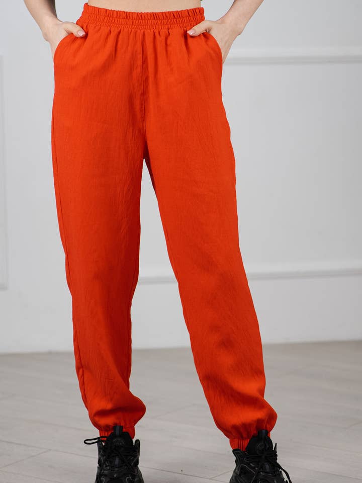 Pantaloni da jogging realizzati in giacca di lino. per la vendita all'ingrosso da parte di Azuri Fashion Group