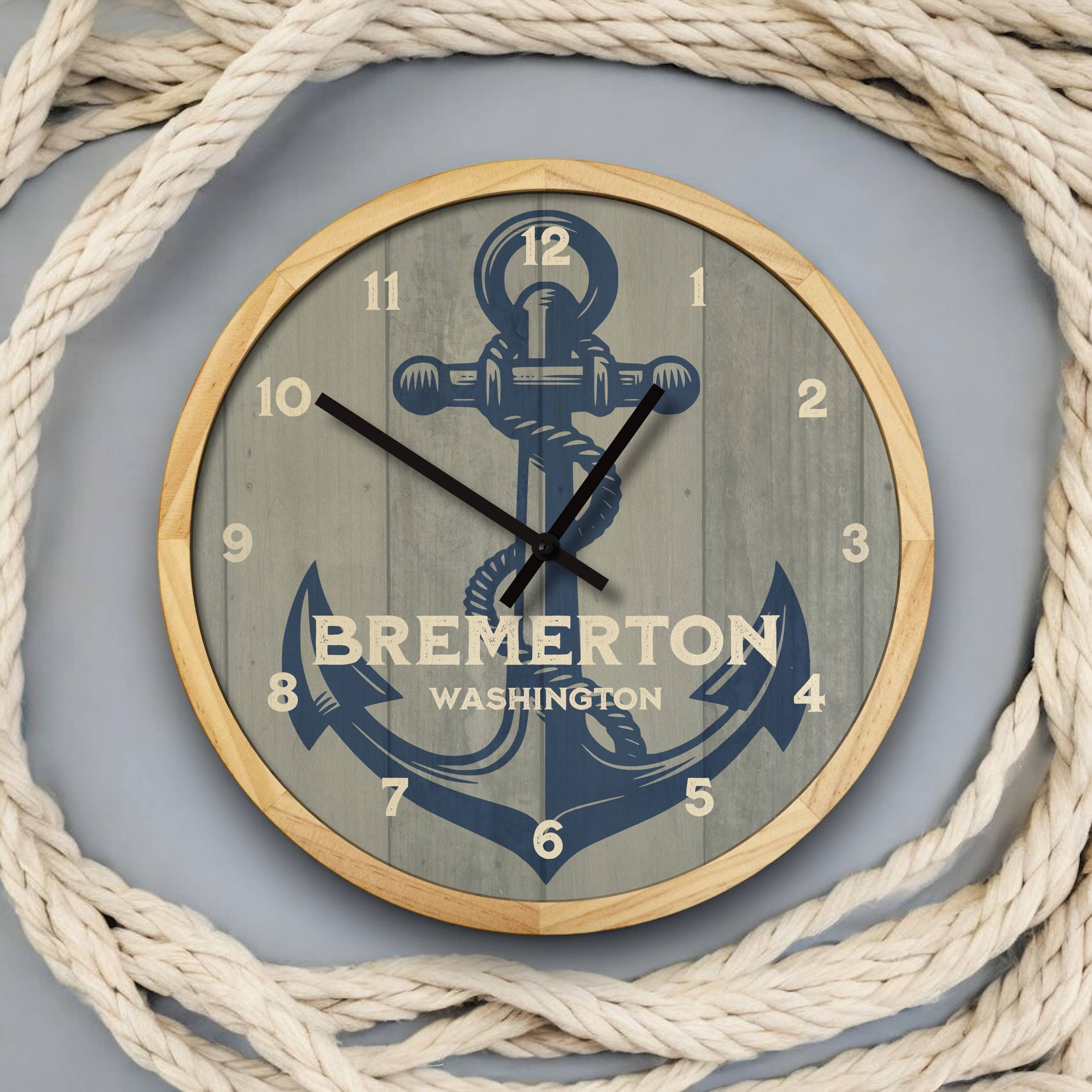 Local Time Clock Co. – Engroshandel Vægur – Personligt ankervægur - 12" diameter9