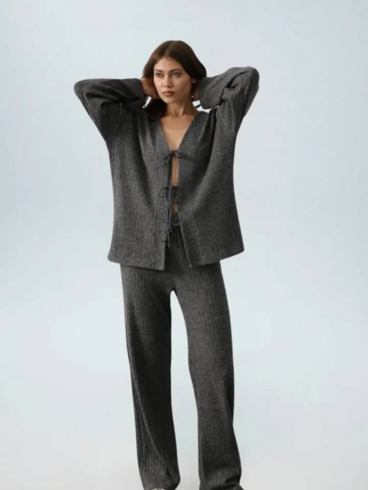 Pantalones de Pierna Ancha Acanalados para venta al por mayor de My 9Teen