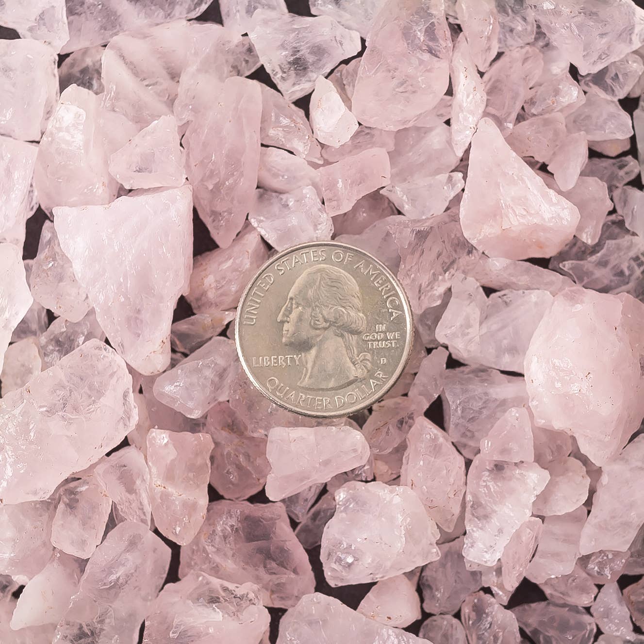 Sarimoire - Wholesale Spiritual Stone/Crystal - Rough Rose Quartz Crystal Small Chips - Crystal Points 2