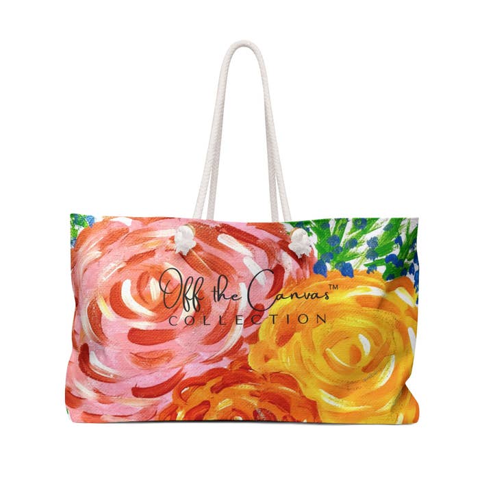 Sac de week-end Blossom pour la vente par Off the Canvas Collection, LLC