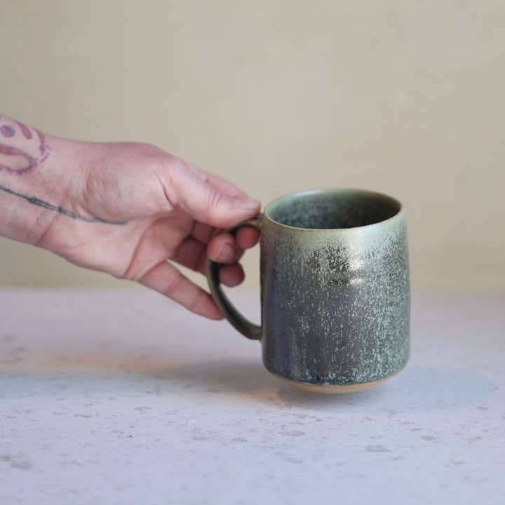 Gravesco Pottery - Wholesale Coffee Mug - Smooth Handmade Pottery Mug | Sage Green2