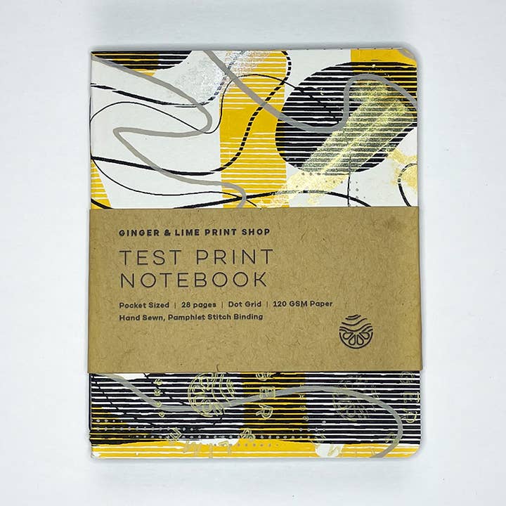 Pocket Test Print Notitieboek - Coralish Lineair voor wholesale door Ginger & Lime Print Shop