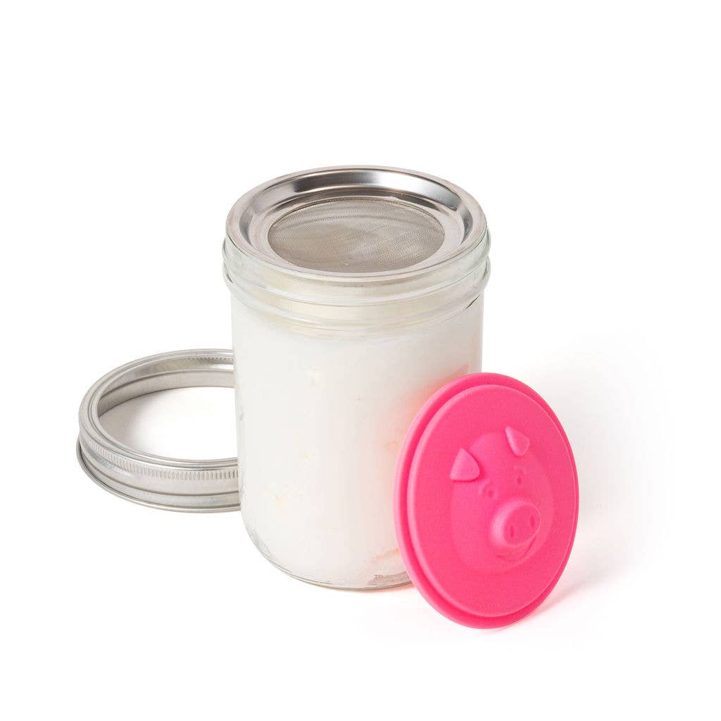 Fox Run Brands - Wholesale Jar - Jarware Silicone Grease Saver Lid, Wide Mouth Mason Jar5
