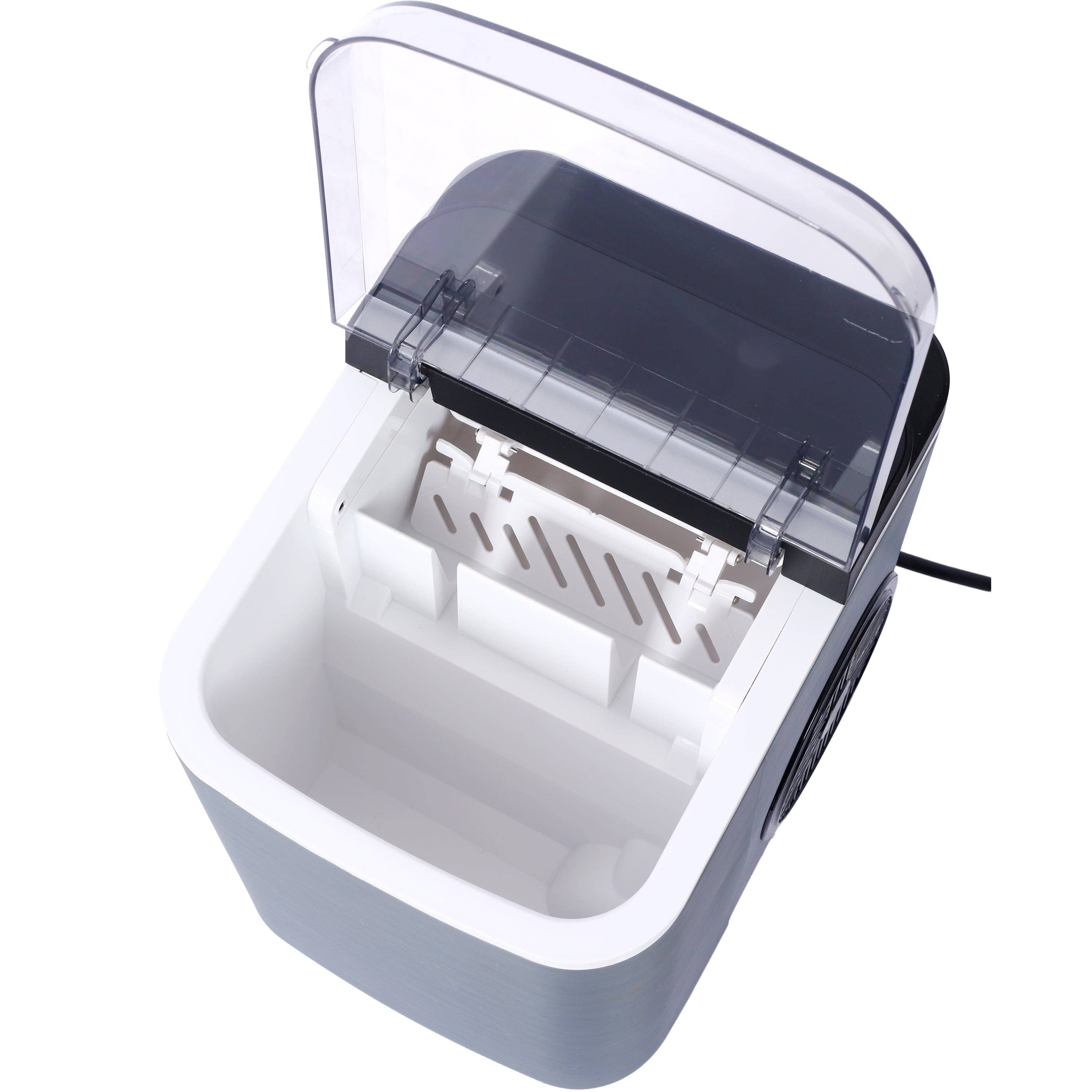 39F Inc. - Wholesale Kitchen Appliance - Portable Countertop Ice Maker with Basket and Scoop, Gray3