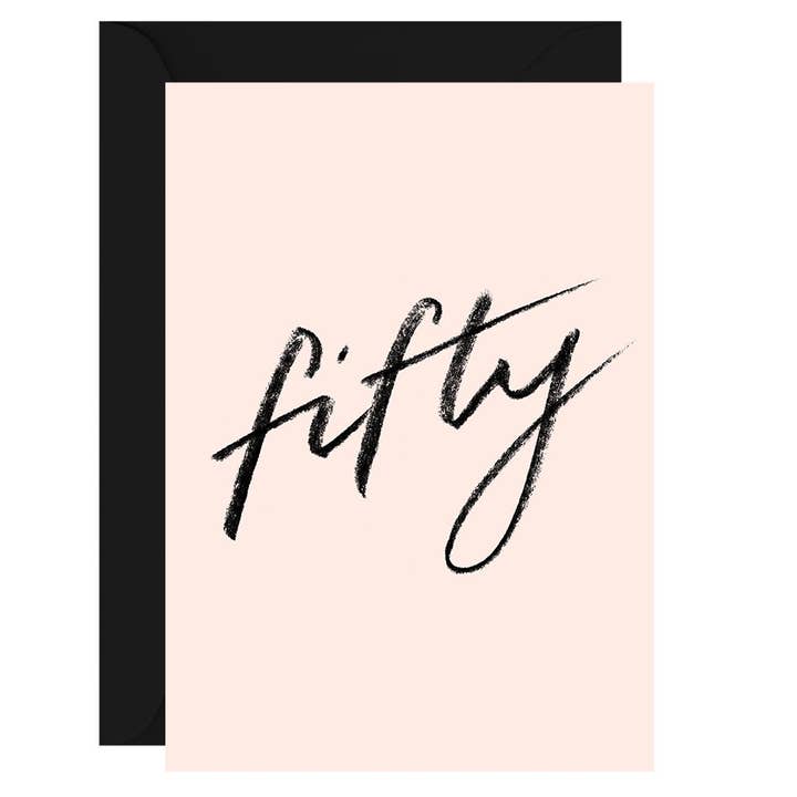 Carte de vœux Fifty Blush pour la vente par GALINA DIXON