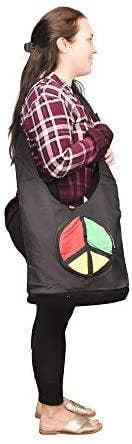 Mandala Crafts – wholesale Crossbody bag – Women's – Rasta Peace Sign Crossbody Boho Shoulder Bag3