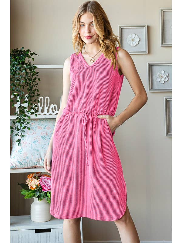 HEIMISH - Wholesale Dress - Women's - ED6806-10 SLEEVELESS SOLID MINI DRESS