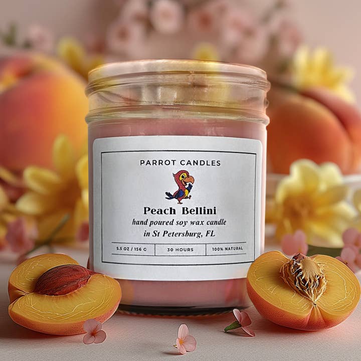 Persika Bellini för wholesale av Parrot Candle LLC