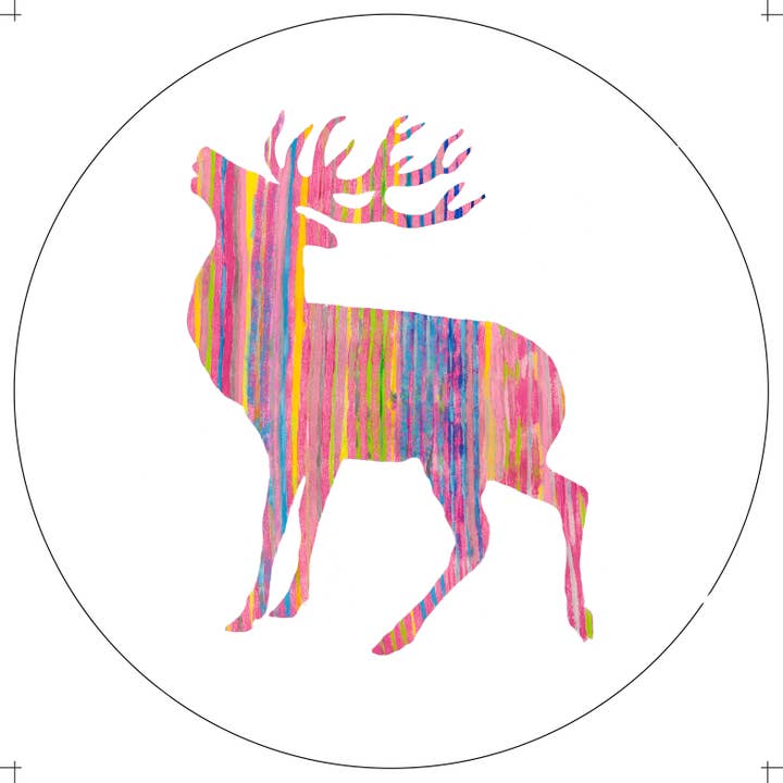 Rund Rosa Stag Bordsduk för wholesale av Chloe Gardner