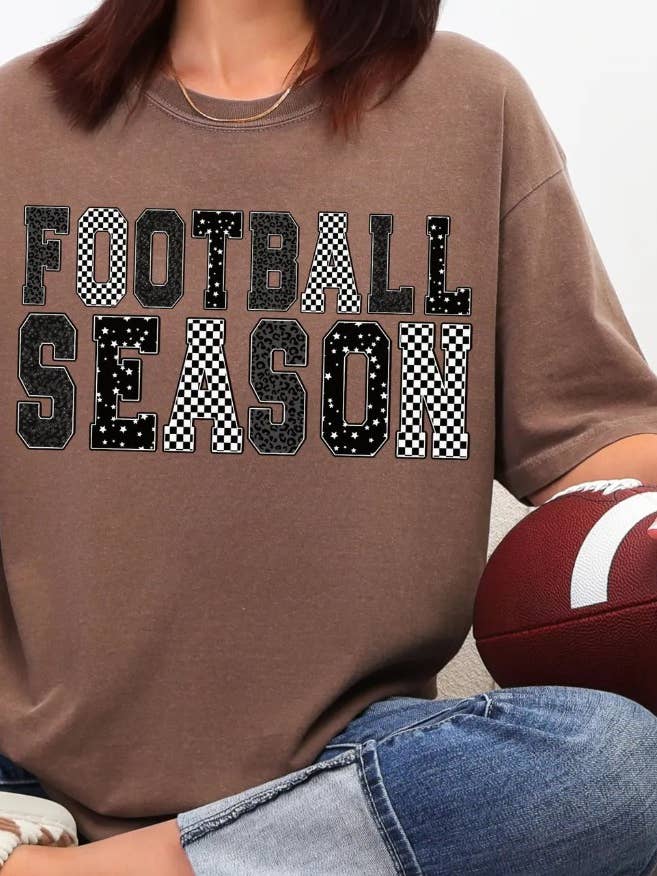 Football Season Short Sleeve Tee for wholesale by Funky Monkey
