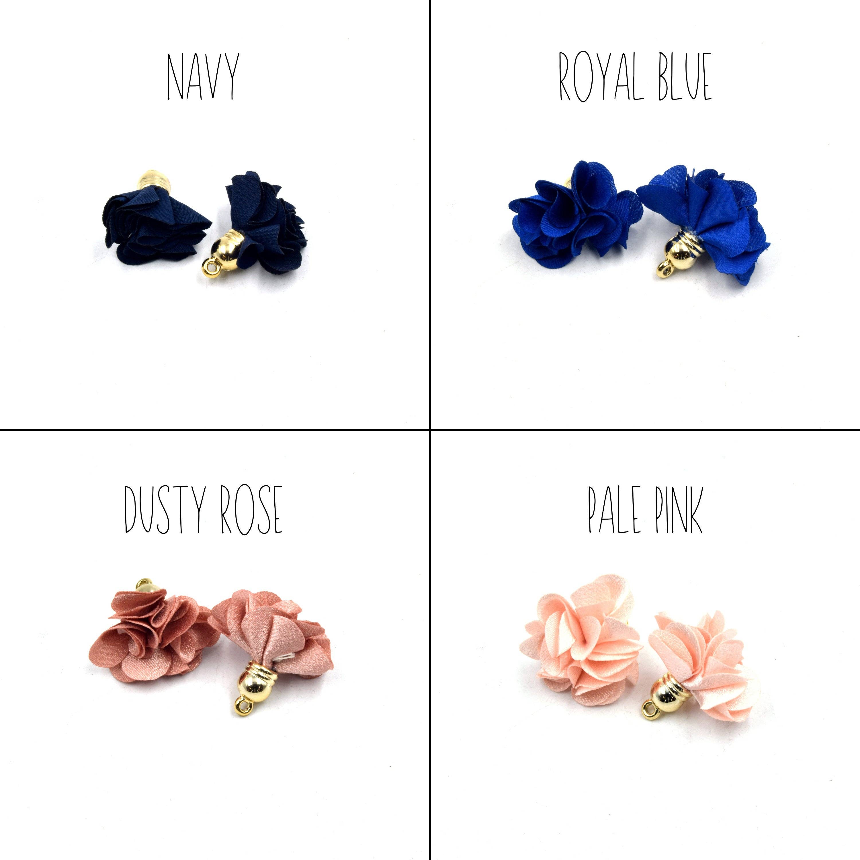 Only Beads - Venta al por mayor Material para manualidades - Borlas, gorra pequeña con borla rosa en oro claro, colgantes con borlas1