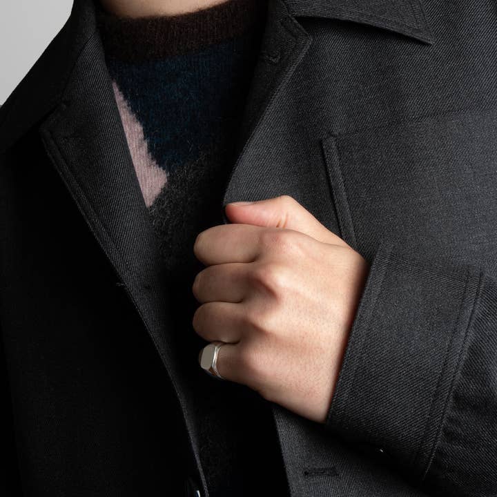 Crés-cere Rings - Wholesale Signet Ring - Stockholm - 925 Sterling Silver Signet Ring - Men