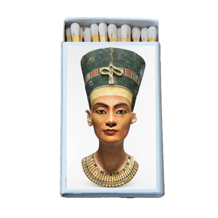 Egypt Nefertiti Matchbox • Candle Acc • Decorative Matches for wholesale by Most Amazing