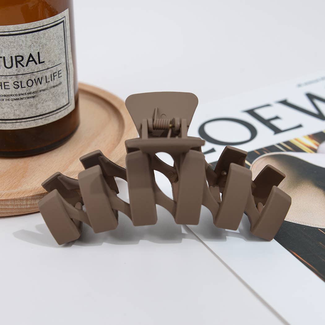 TheDivaSoap - Wholesale Hair Clip - Women's - Large Matte Zig Zag Hair Claw Clip3