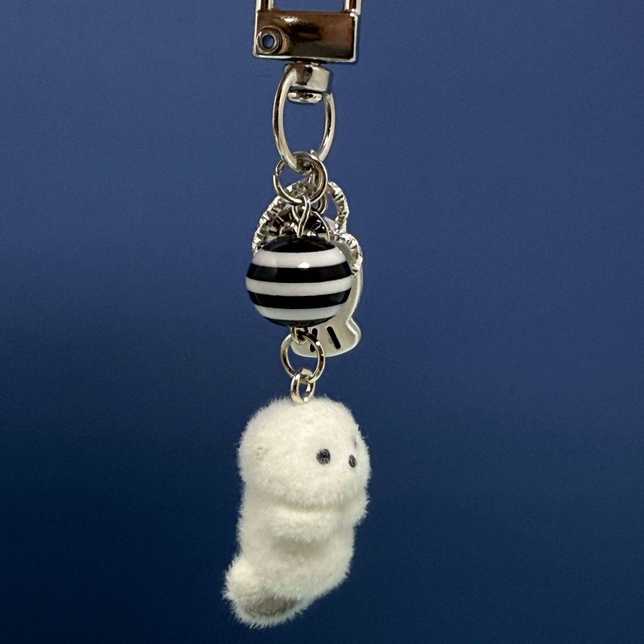 Rainbow Unicorn Birthday Surprise – wholesale Keychain – Women's – Flocked Otter with fish Keychain – Cute Plush Animal Bag Charm2