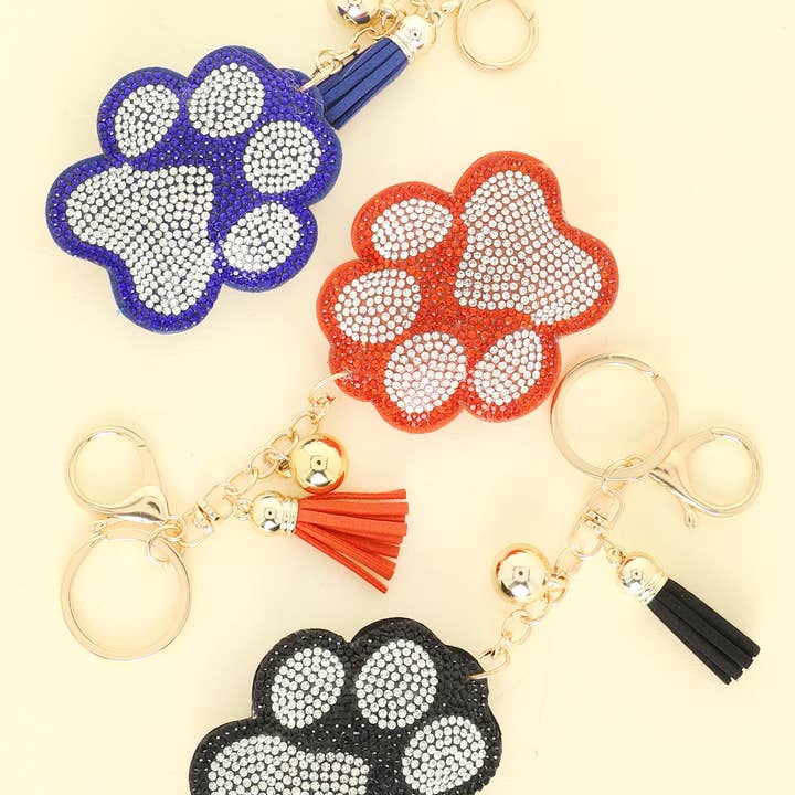 SP Sophia Collection - Vente Porte-clés – unisexe - Porte-clés Game Day en strass avec imprimé patte4