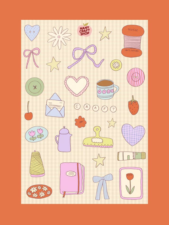 A5 pastel spring board for wholesale by Nany Craft Shop