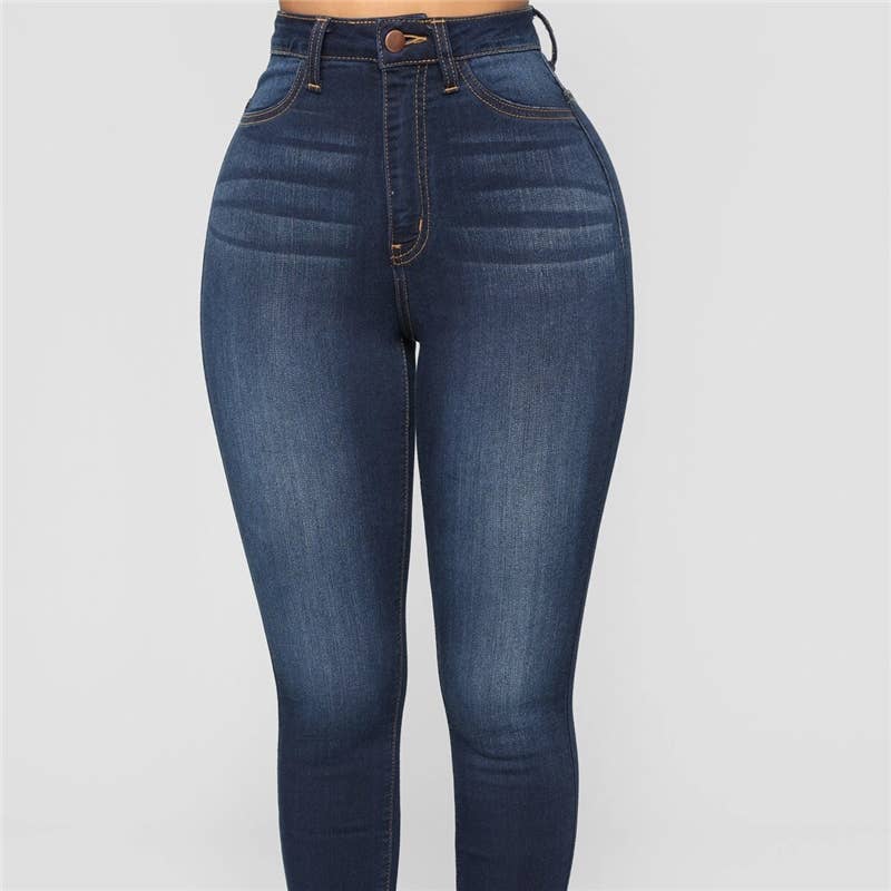 UZ Wholesale Store – Großhandel Jeans – Damen – Hochtaillierte, dehnbare, po-liftende Röhrenjeans0