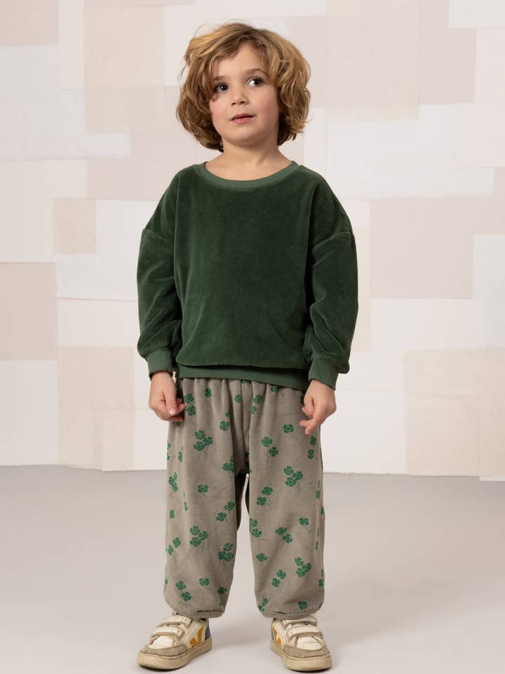 Studio Bohème Paris - Wholesale Pants - Kids - Porgy Velvet Clover Gray Pants3