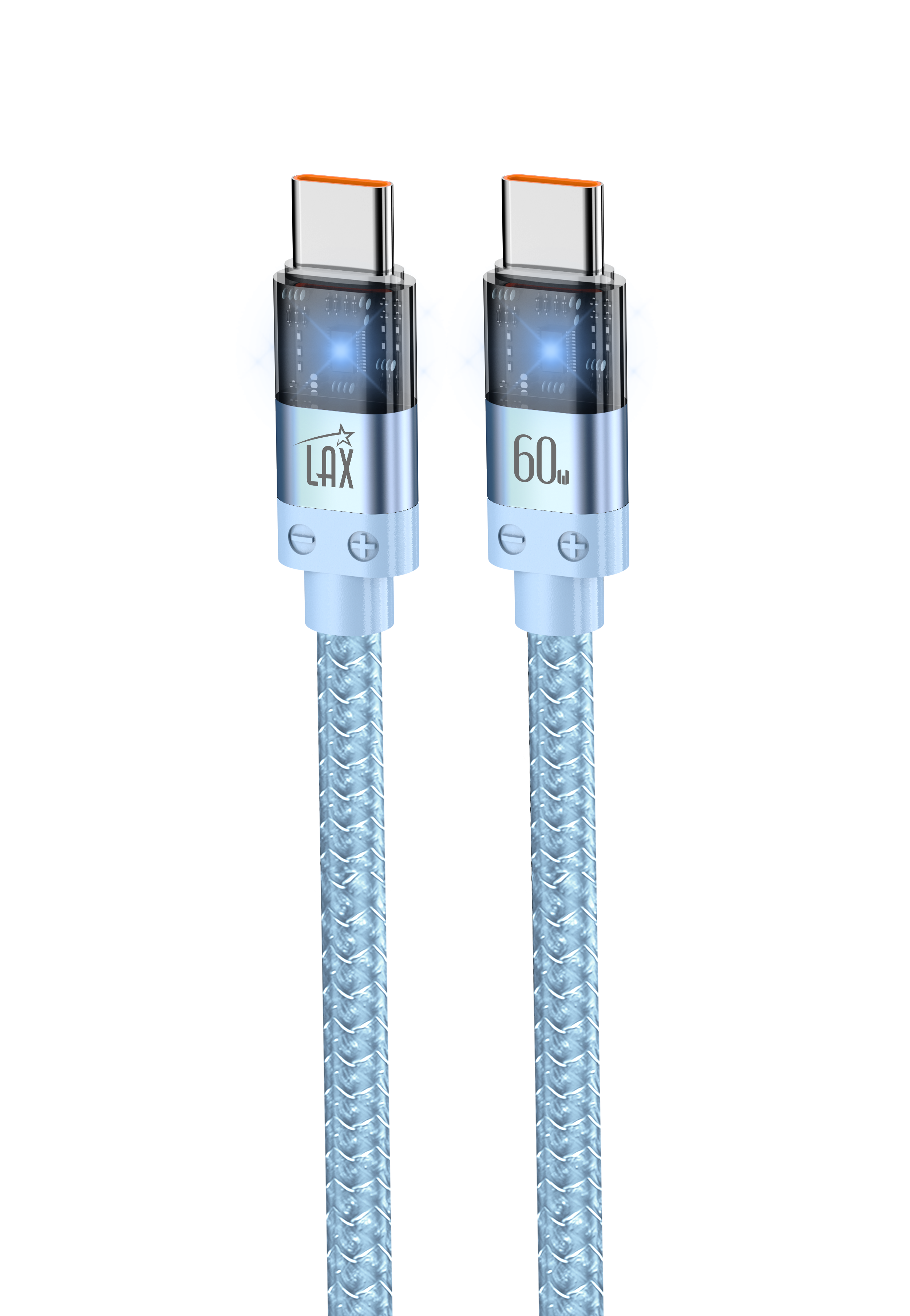 LAX Gadgets - Wholesale Charging Cable - LED 60W USB-C to USB-C Fast Charging Cable—Retail Packaging14