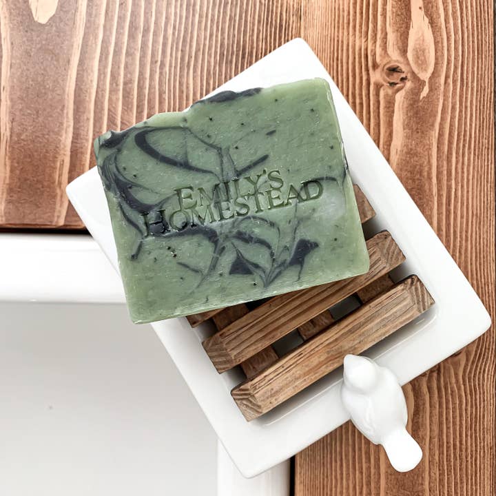 Cucumber Oak Soap for wholesale by Emily's Homestead