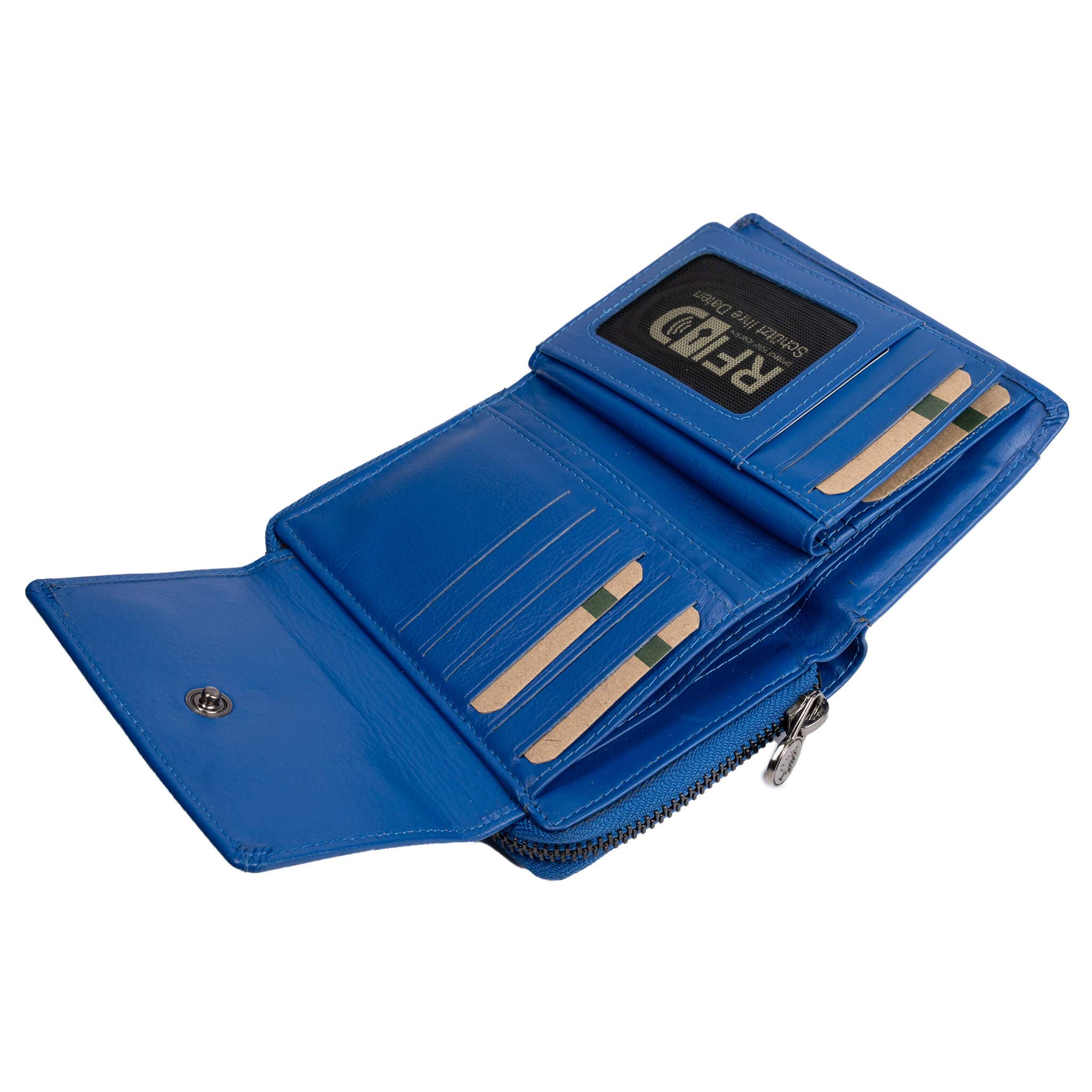 Greenwood - Wholesale Wallet - Women's - Kazu Wallet Women Medium Leather Purse Ladies RFID13