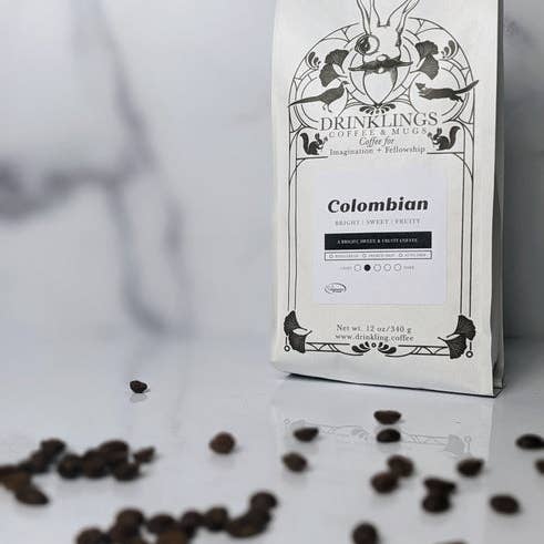 Colombian - A Bright, Sweet, and Fruity Coffee for wholesale by Drinklings Coffee and Mugs