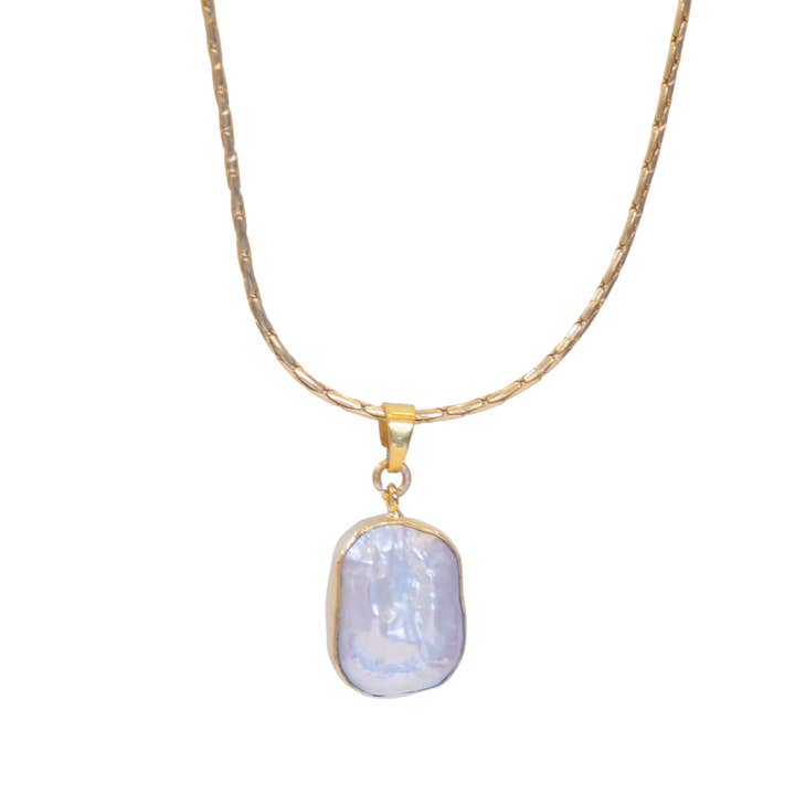 Colgante Vinni y cadena de 18 pulgadas (Collar de perla barroca) para venta al por mayor de GemAddicted