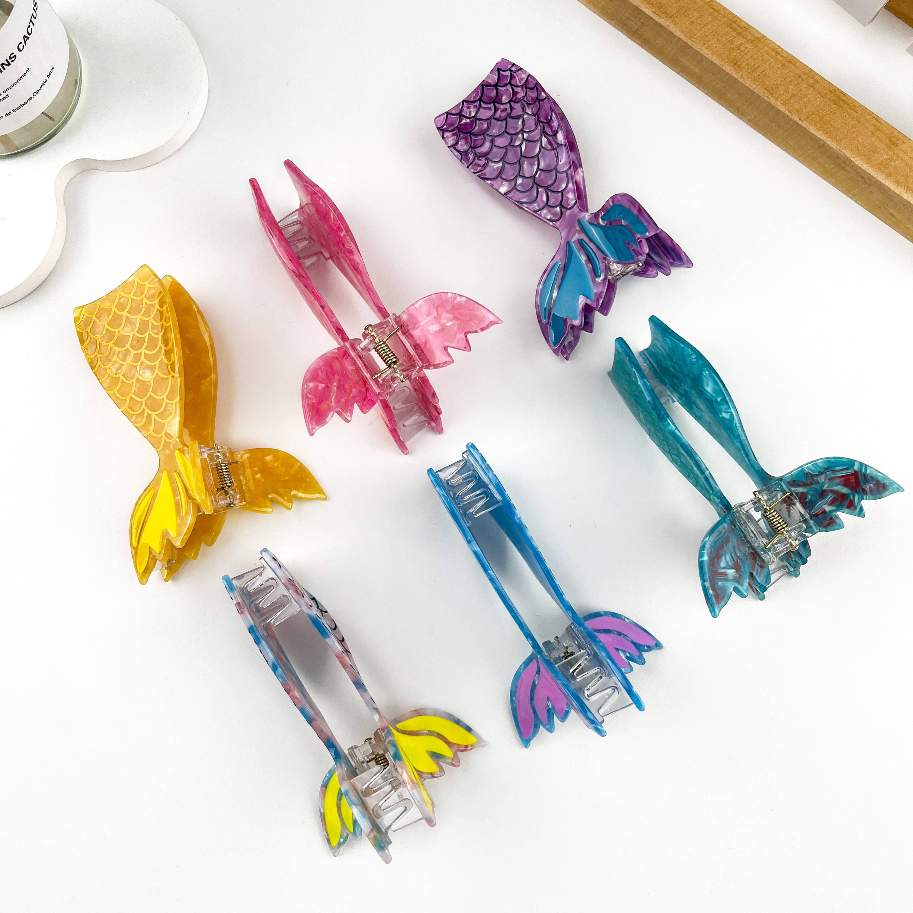 mildstyles - Vendita all'ingrosso Fermaglio per capelli - Donna - Fermaglio per capelli a coda di pesce con design a sirena in acetato6