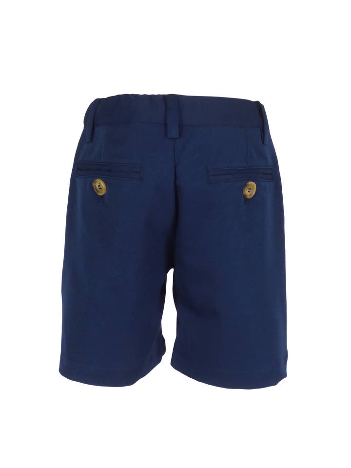 The Yellow Lamb - Vente Short – enfant - Short TYL Scholar à devant plat en bleu marine performance6