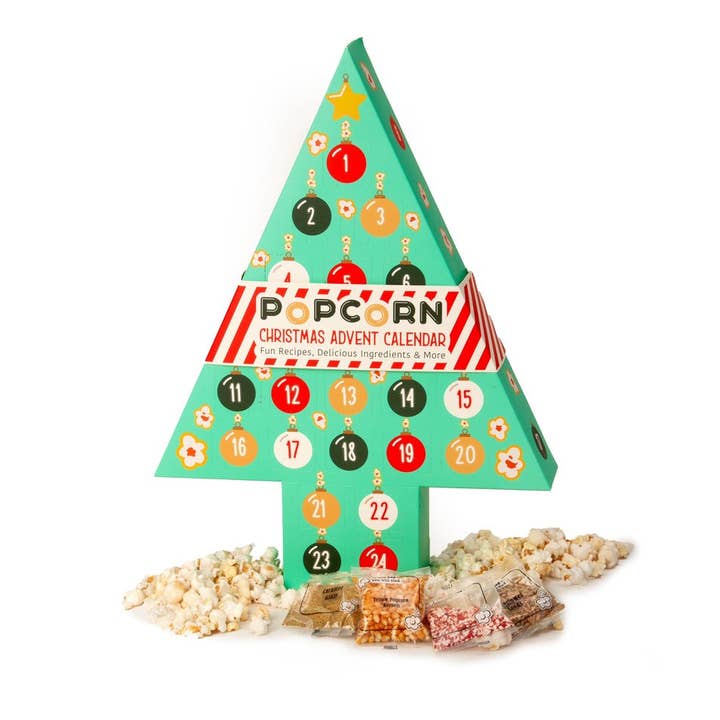 Calendario dell'Avvento Albero di Popcorn per la vendita all'ingrosso da parte di Flyer Foods Inc