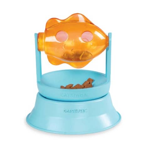 Catstages 2-in-1 Topper Spin Fish Treat Cat Toy for wholesale by Pet Palette Distribution