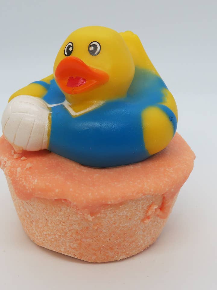 Sassy Bubbles Rubber Duck Badebombe für Kinder, Georgia Peach für den Großhandel von Sassy Bubbles