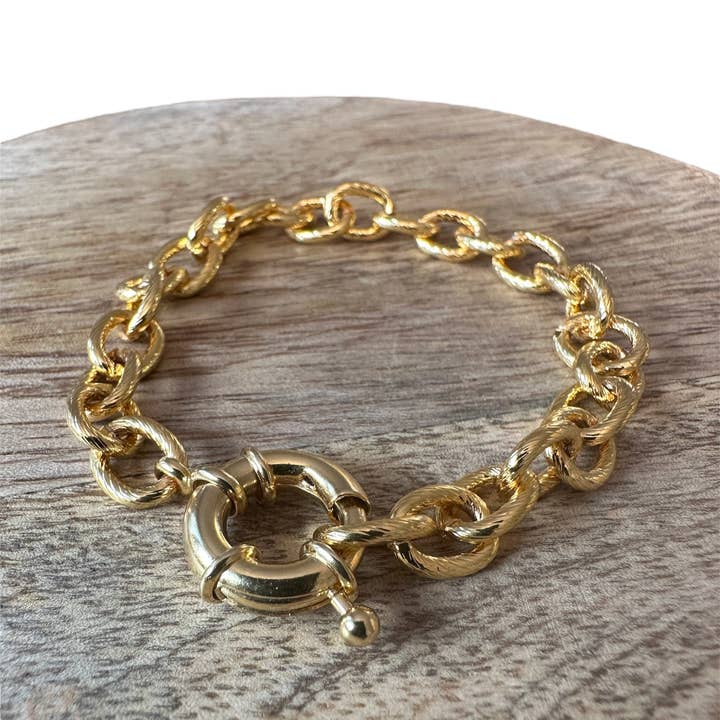 A.B. Paris – Großhandel Glieder- & Kettenarmband – Josie – Armband mit 24-karätiger Vergoldung3