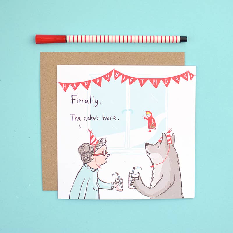 Sarah Ray - Wholesale Birthday Card - Cake Has Arrived Birthday Card1