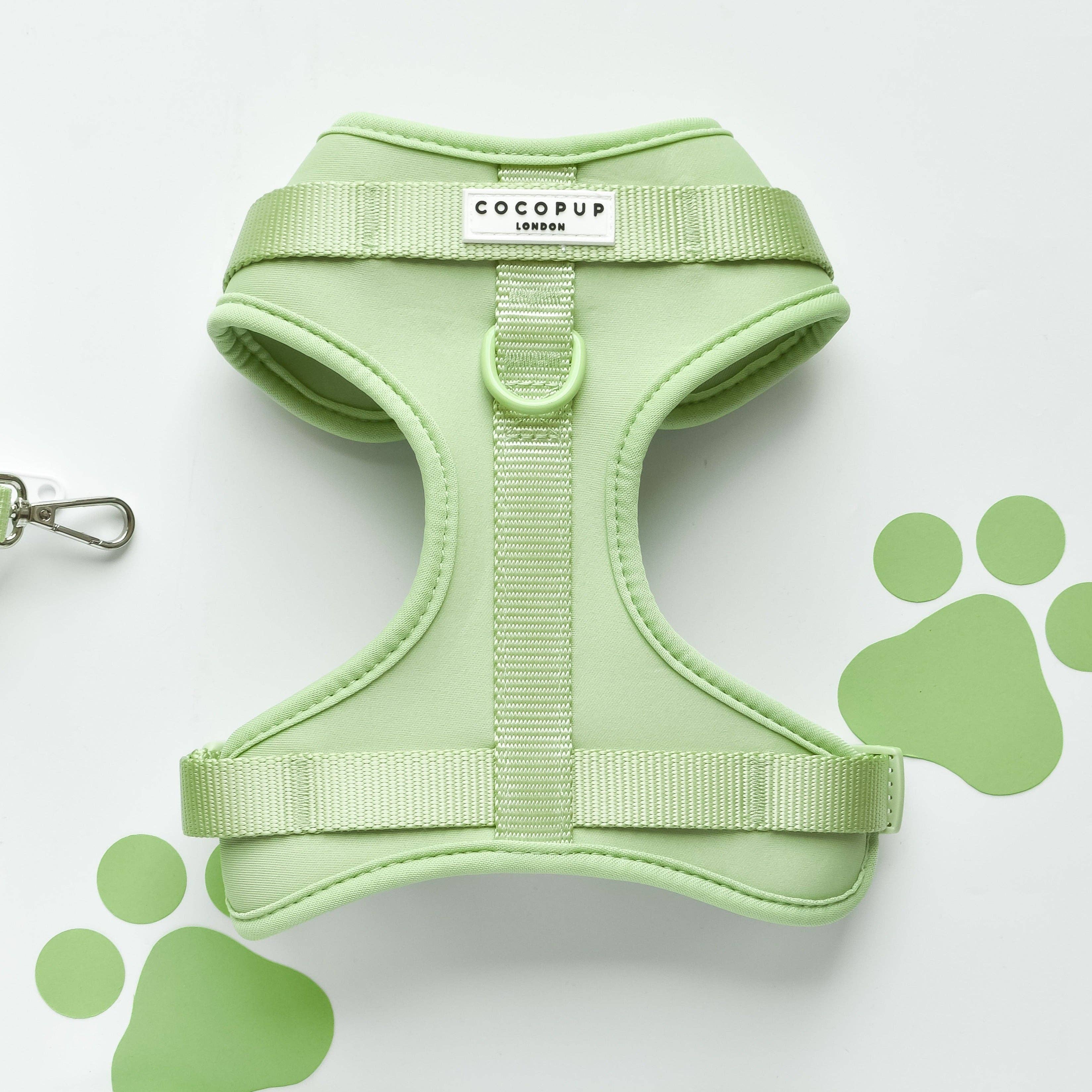 Cocopup London - Wholesale Pet harness – Dog - NAKD Adjustable Neck Harness - Matcha