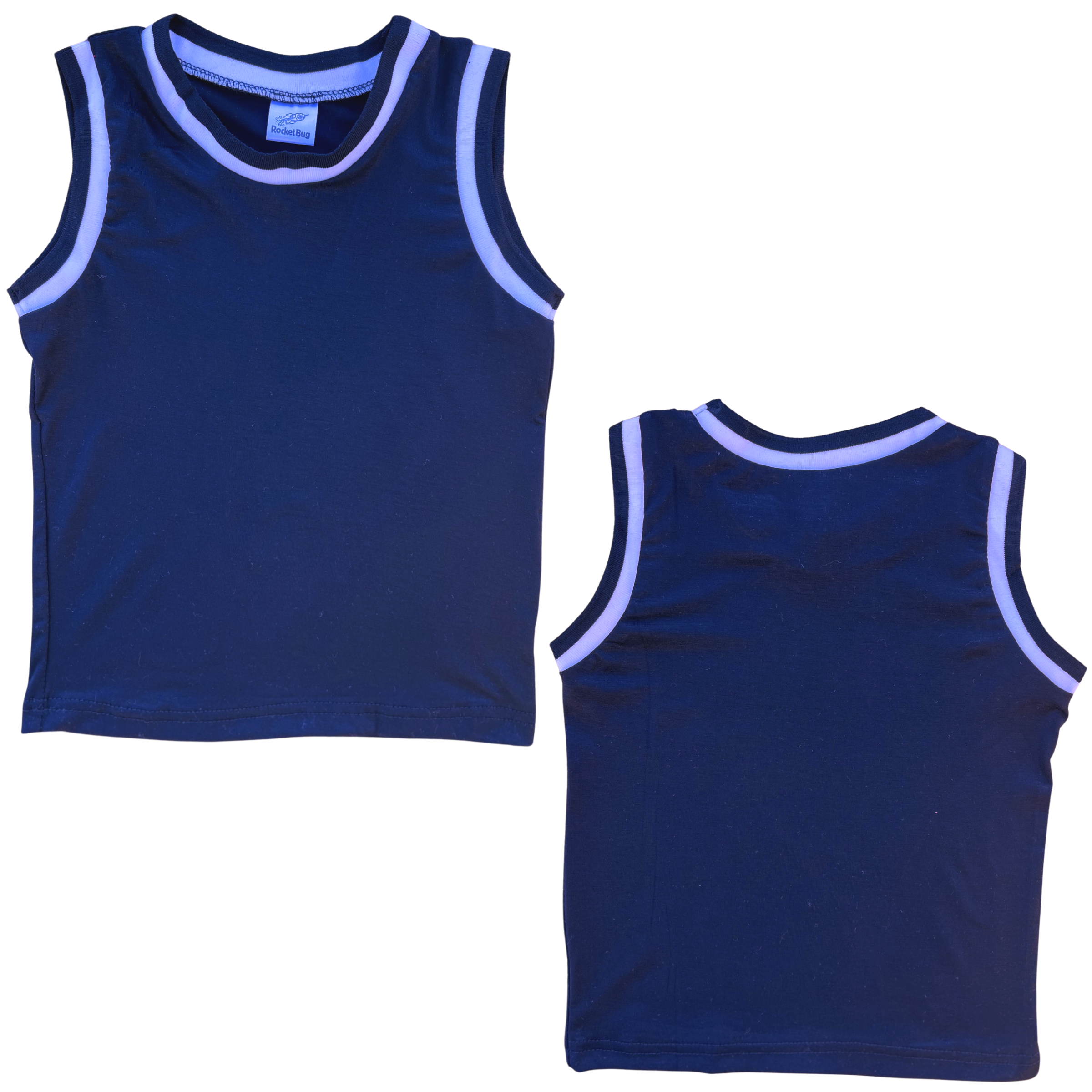 Rocket Bug - Wholesale Bodysuit (Non-Footed) - Baby - Blank Sleeveless Basketball Jersey for Baby & Toddlers11