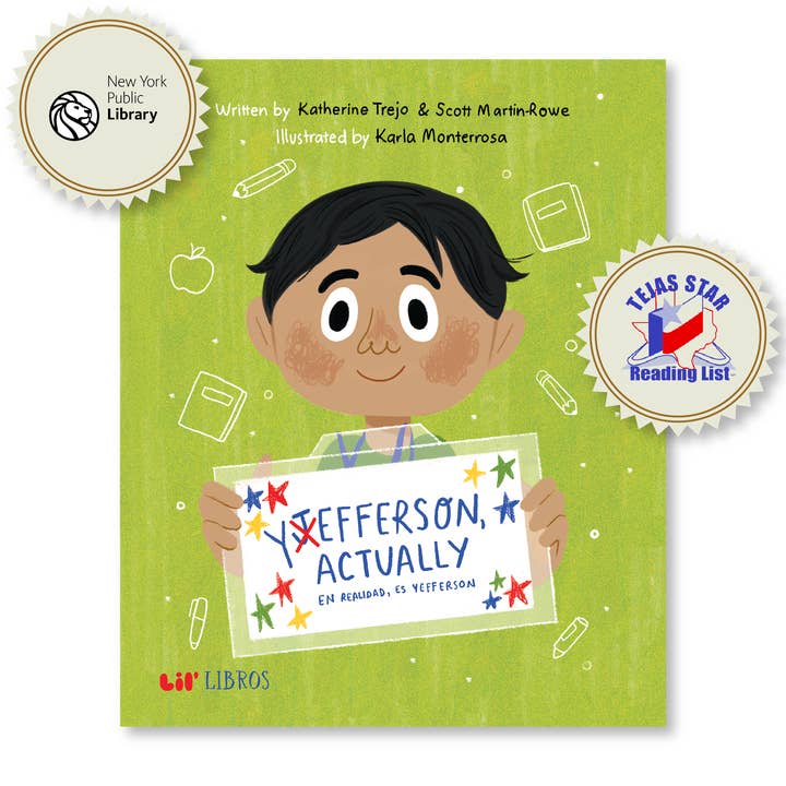 Lil' Libros ~ Bilingual Children's Books & Games - Wholesale Early Reader Book (6-8) - Yefferson, Actually / En realidad, es Yefferson (Bilingual: English and Spanish)