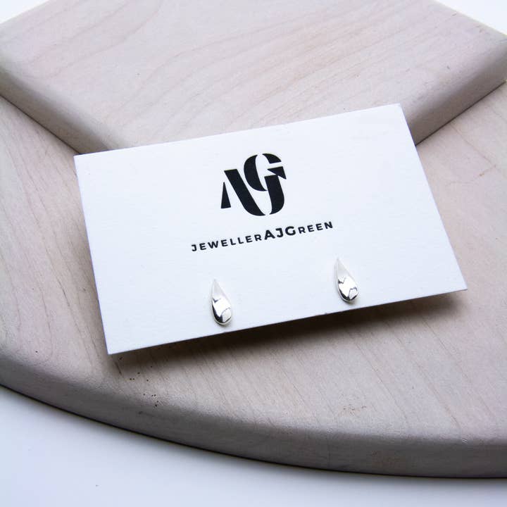 DROPLET STUD EARRING for wholesale by JewellerAJGreen