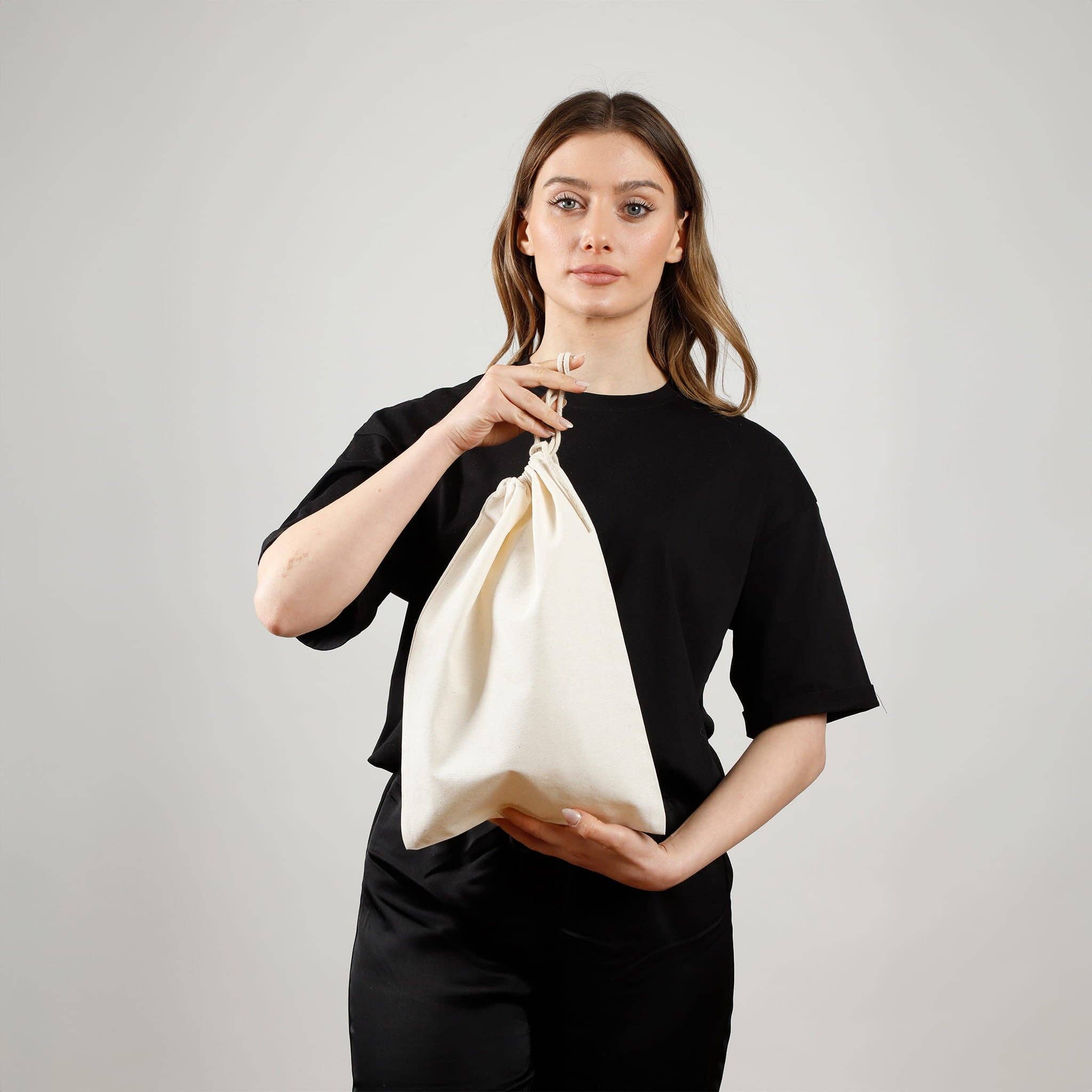 Natural TBF Cotton Shoe Bag - SBG10 for wholesale on Faire1