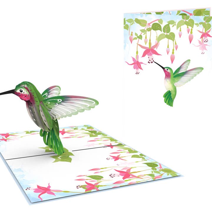 Carte contextuelle Hummingbird pour la vente par Blue Bird Cards