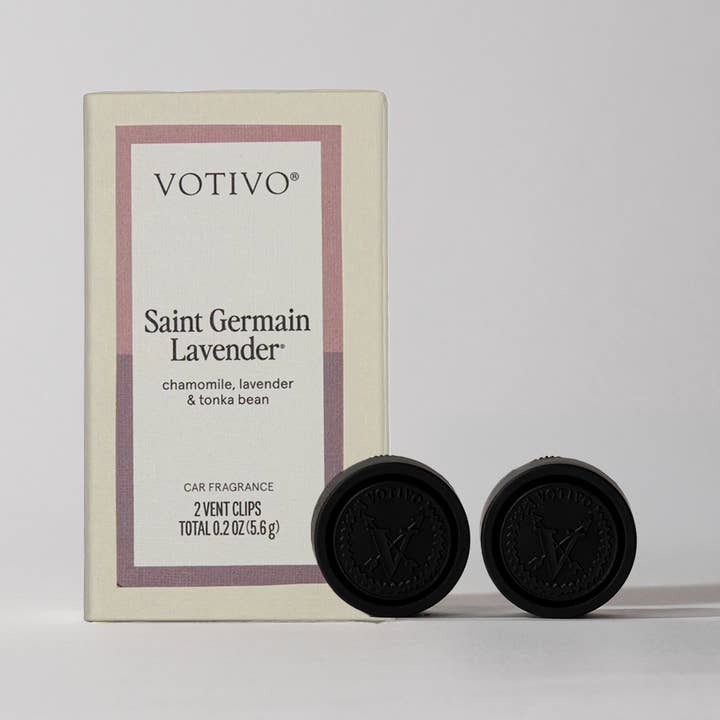 Votivo - Wholesale Car Freshener - Unisex - Saint Germain Lavender Car Fragrance - 6 Pack