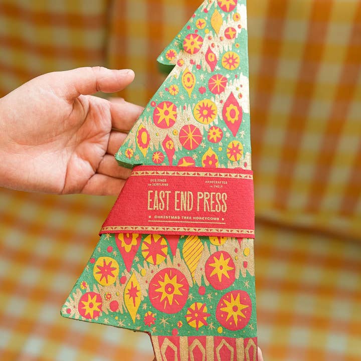 East End Press - Wholesale Christmas Decoration - Christmas Tree Honeycomb13