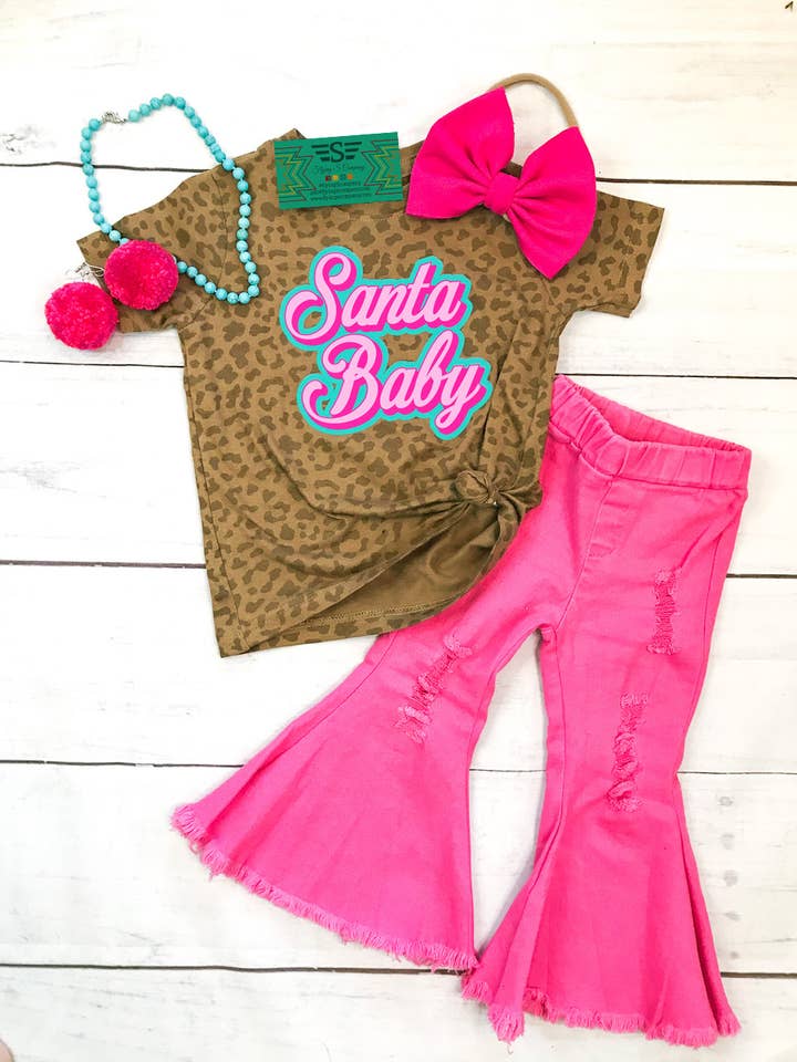 Flying S Company - Wholesale Shirt - Kids - Kids Santa Baby Christmas Tee3