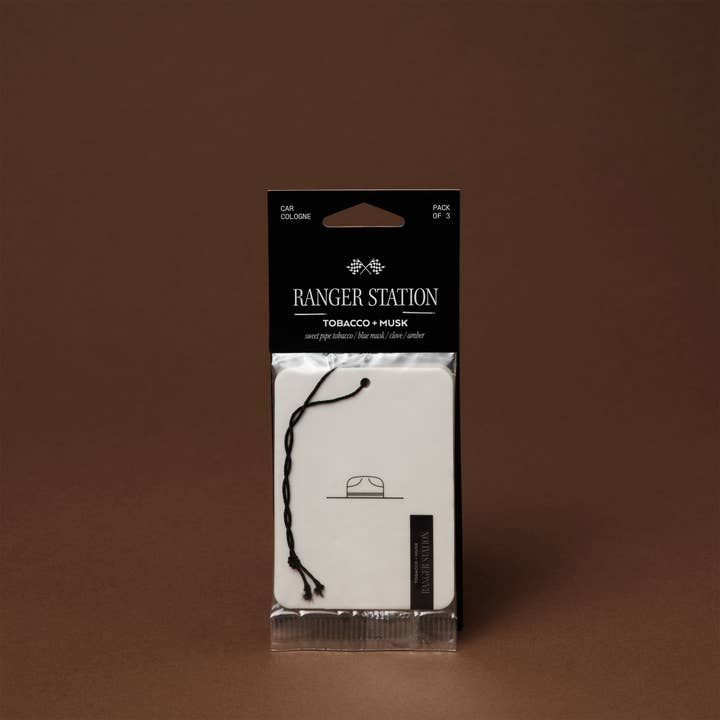 Ranger Station Wholesale - Wholesale Car Freshener - Unisex - Tobac + Musk Car Cologne (3-Pack)Â
