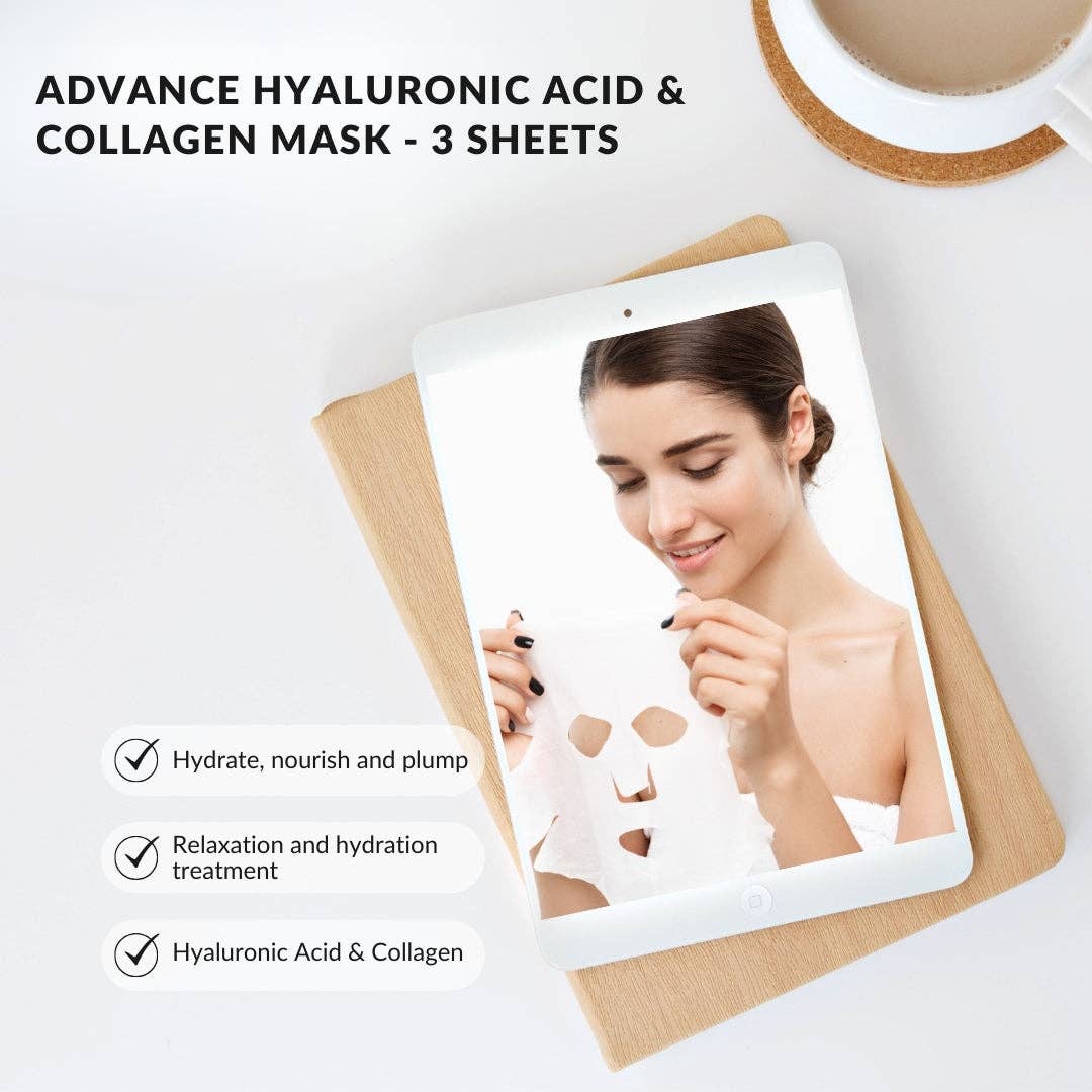 Eclat Cosmetic Ltd – wholesale Skincare face mask – Hyaluronic Acid & Collagen Sheet masks5