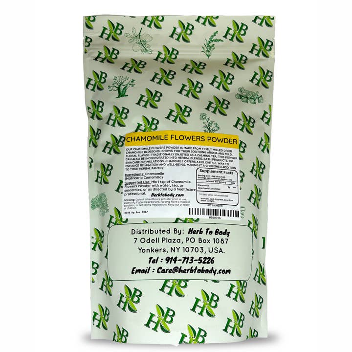 Herb To Body - Wholesale Herbs - Chamomile Flowers Powder 1lb