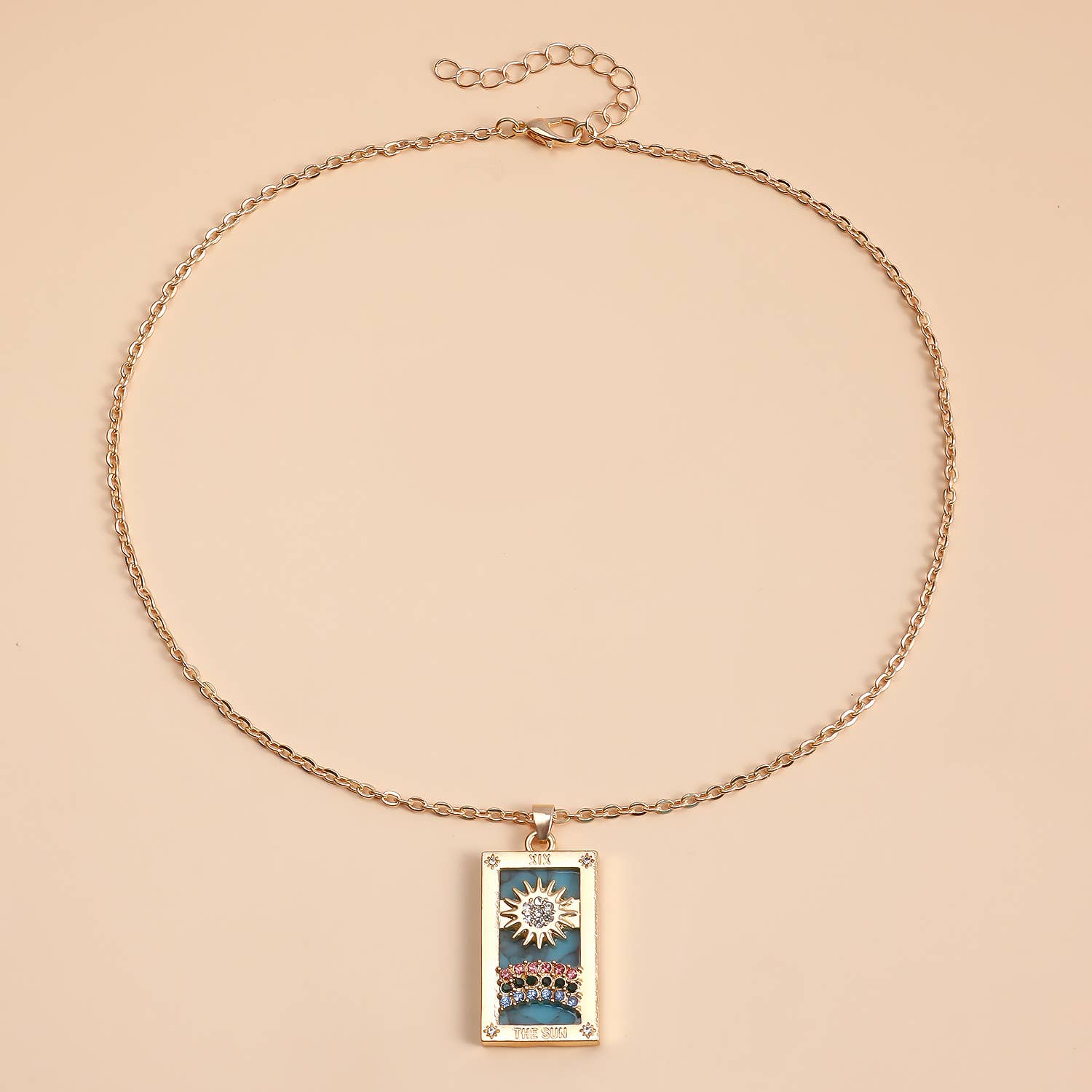 Gemscape UK - Wholesale Pendant/Charm Necklace - Tarot Design Necklace with Crystal - Chic Trendy Jewellery31